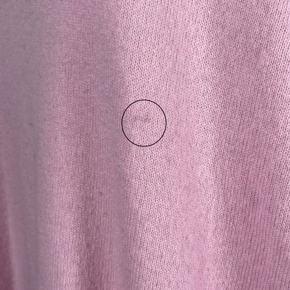Minnie‎ Rose Light Pink 100% Cashmere Collared V Neck Tight Knit Sweater Size 2X - Picture 16 of 16